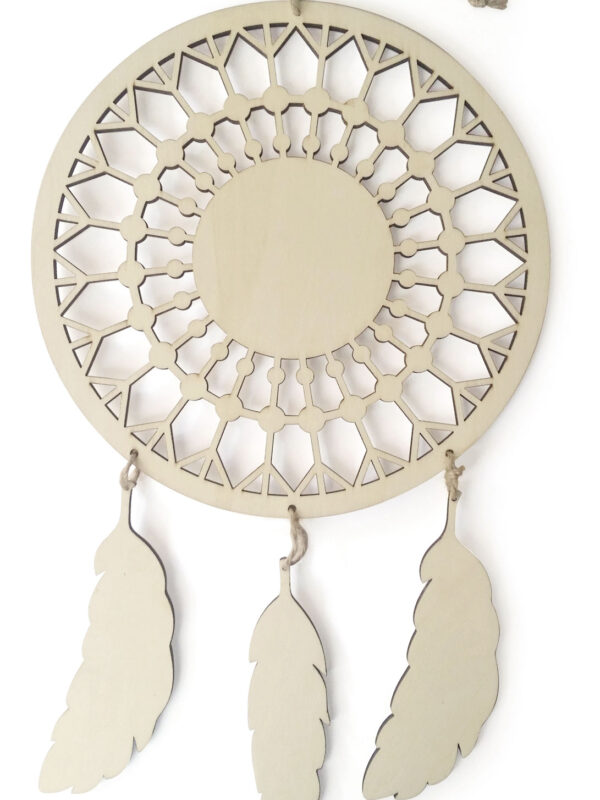 Dreamcatcher with feathers 220 mm x 380 mm x 2.5 mm