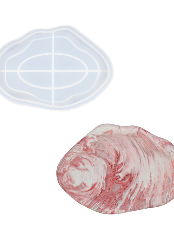 Moule en silicone ovale pour plateau nuage