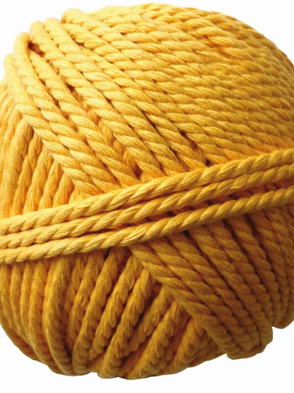 Cotton thread 2.5mm x 50m – Yellow