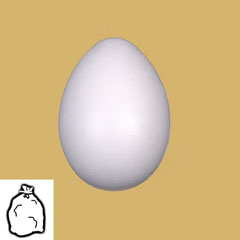 Styrofoam egg 8 cm P/10