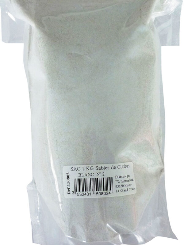 Colored sand 1 kg – White no. 2