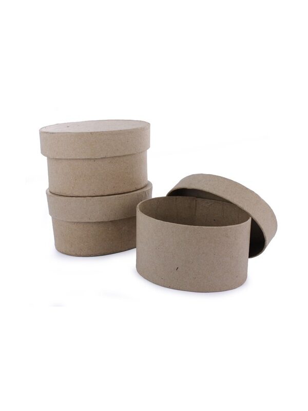 Lot 10 mini boîtes ovale 97x65x50mm