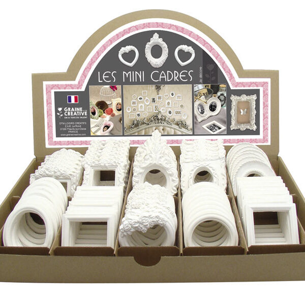Display plaster molds – Mini frames (70 pcs)