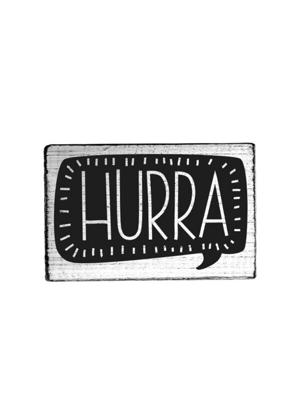 Houten stempel Vintage 70mm x 42mm - Hurra