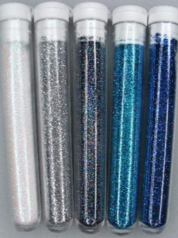 Ultra Fine Glitter 5 x 3 g White/Blue