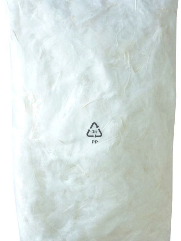 Feathers 250 g 100 mm white
