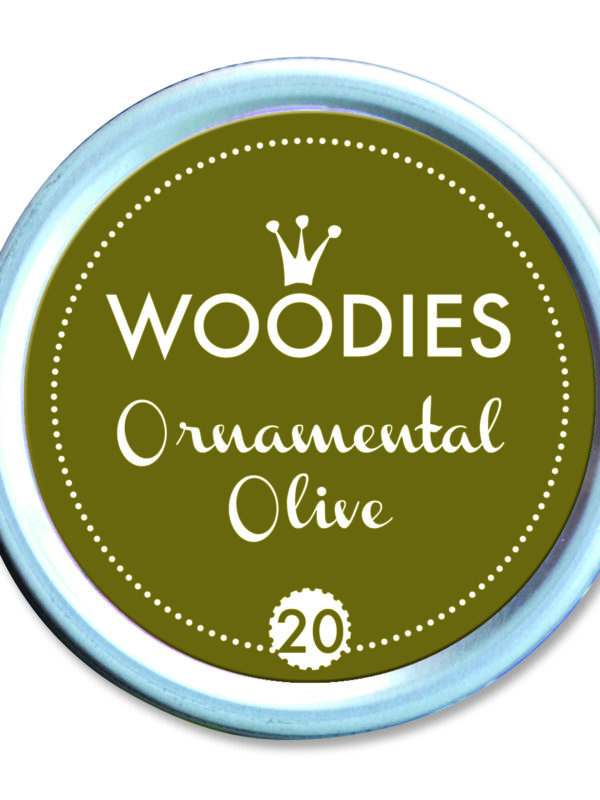 Woodies ink pad 35mm x 35mm – Ornamental Olive