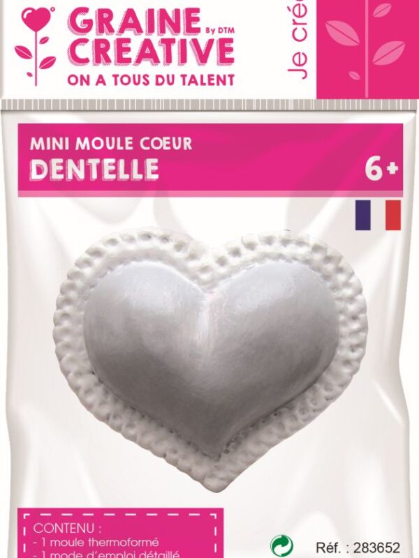 Mini mould heart/lace