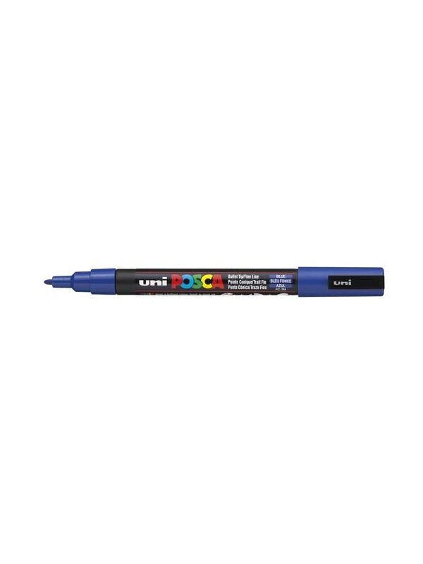 Posca paint marker PC3M fine conical tip - dark blue