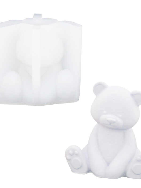 Moule en silicone ours assis