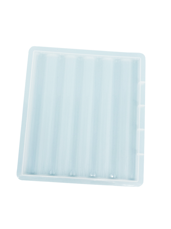 Moule en silicone pour sous-verre carré « Reslin » lisse