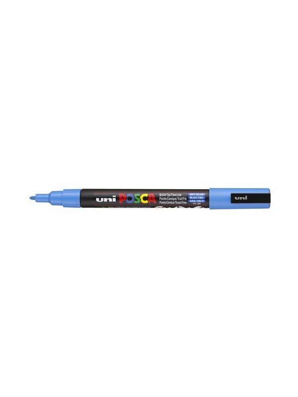 Posca paint marker PC3M fine conical tip - bright blue