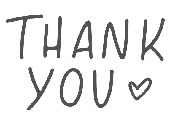 Wooden stamp May & Berry 35mm x 55mm - Thank you