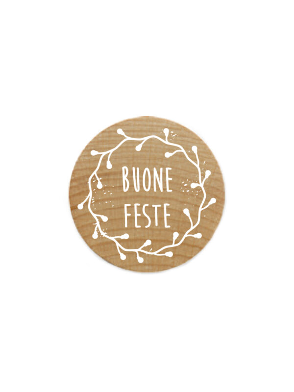 Woodies Holzstempel 30 mm – Frohe Feiertage