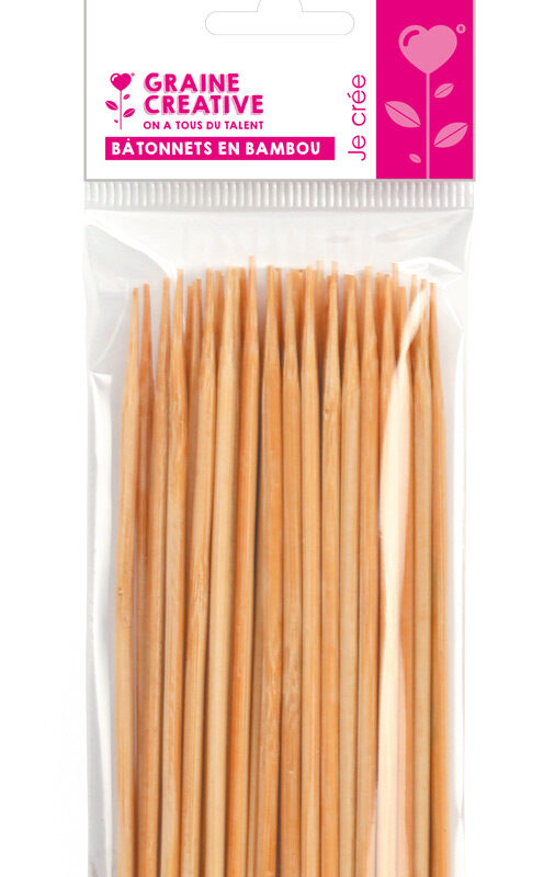 Bambusstäbchen 10 cm (50 Stück)