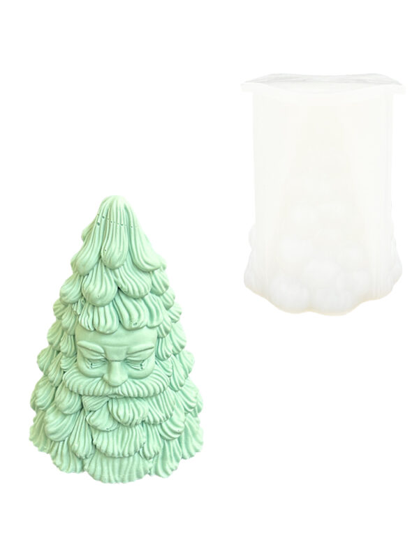 Silicone mould bearded Santa Claus