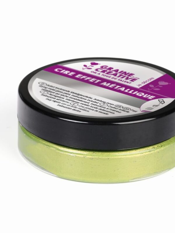 Metallic wax effect anise green 62.5 g