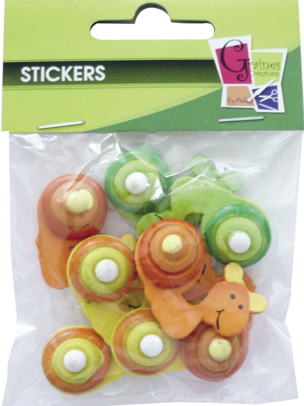 Sachet de 8 escargots décorés en 3D