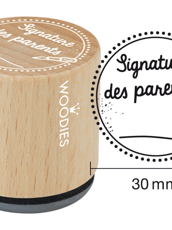 Woodies wooden stamp 30mm – Parents’ signature