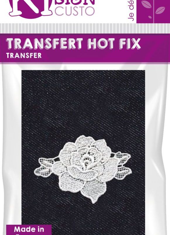 Heat-adhesive lace motif – Roses