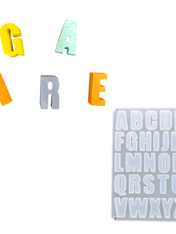 Moule en silicone alphabet majuscule