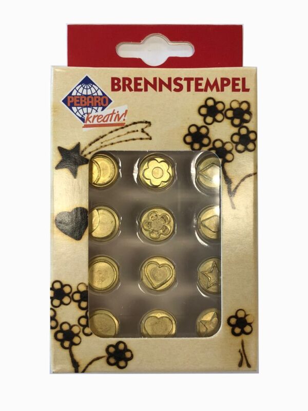 Metal stamps for burning wood - Symbols 1 (12 pcs)