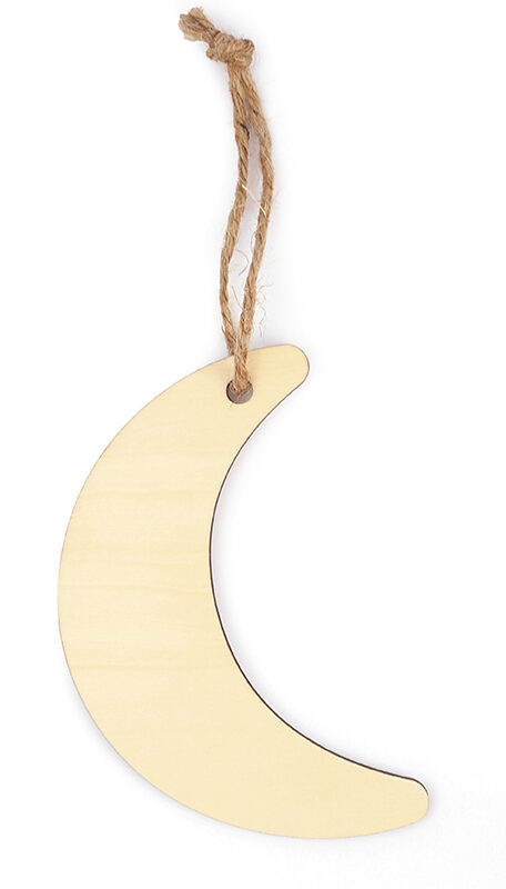 Moon to decorate wood 120 mm