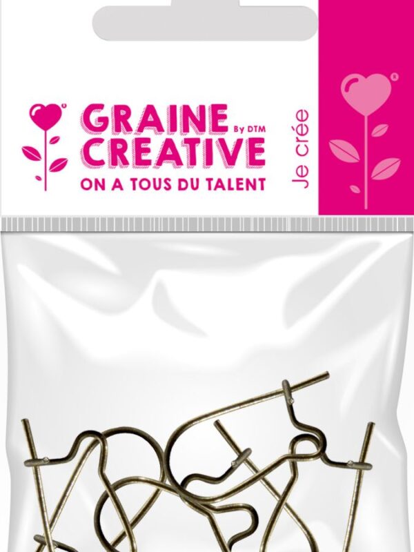 Bag of 6 bronze earrings