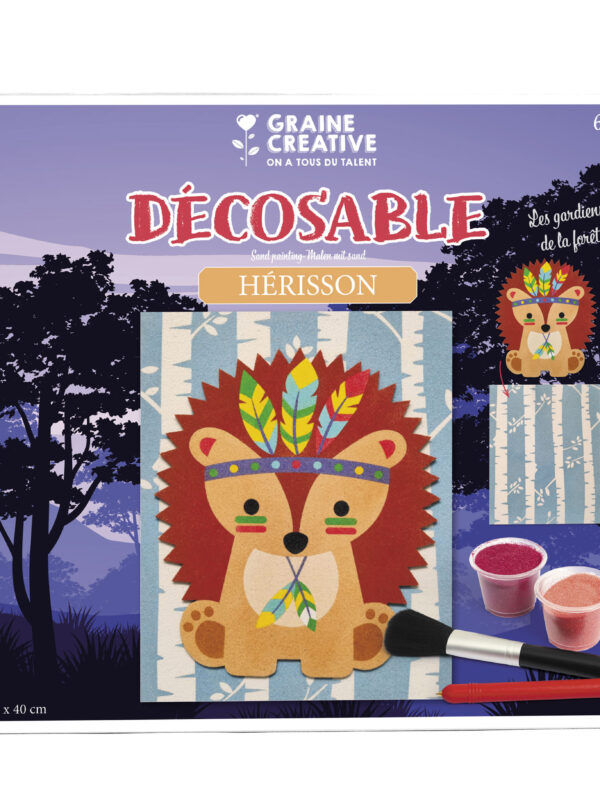 Décoration en sable – Hérisson