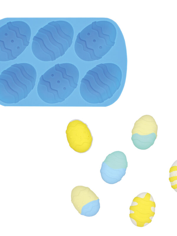 Moule en silicone pour demi-œufs (6 pièces)