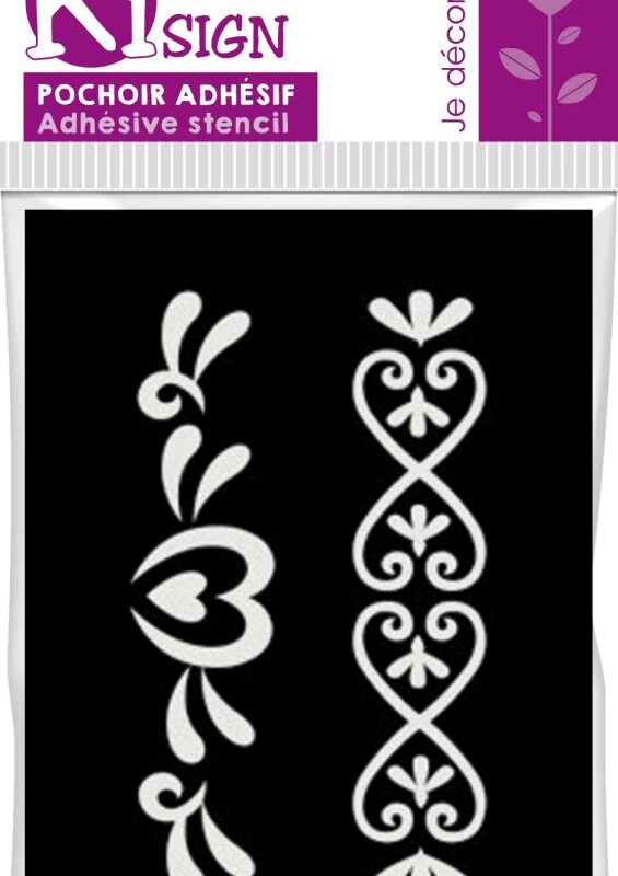 Self-adhesive stencil – Heart bracelet 7x10cm