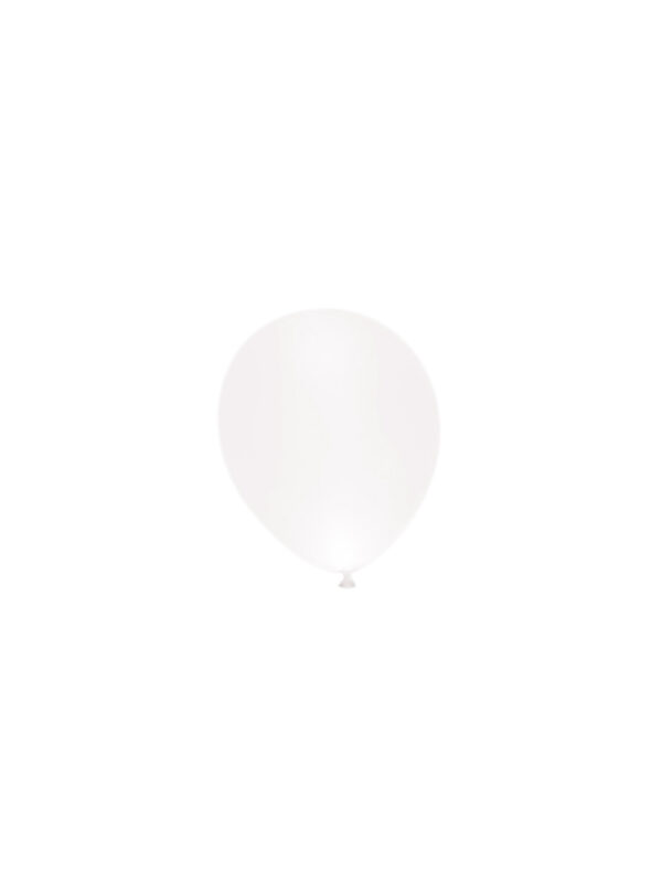 5 witte LED-ballonnen – 25 cm