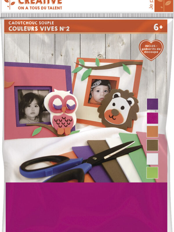 Rubber sheets – Bright colors 2 (6 pcs)