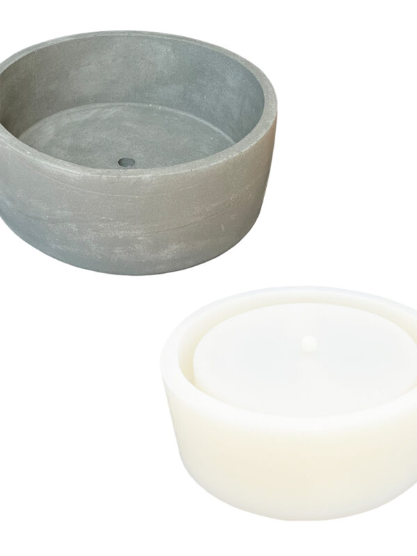 Silicone mould round pot