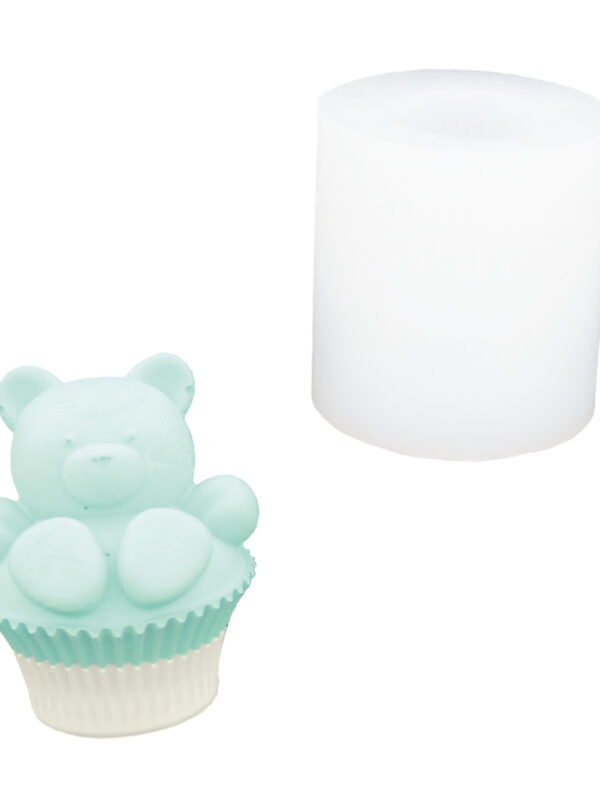 Moule en silicone pour cupcake ourson