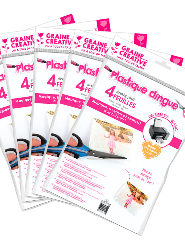 Shrink plastic A4 white for inkjet printer
