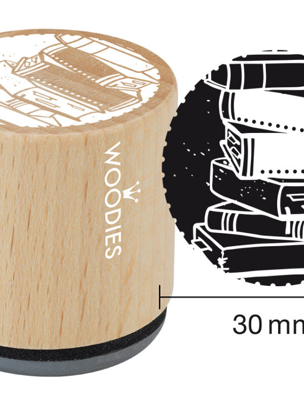 Houten stempel Woodies 30mm - Boeken