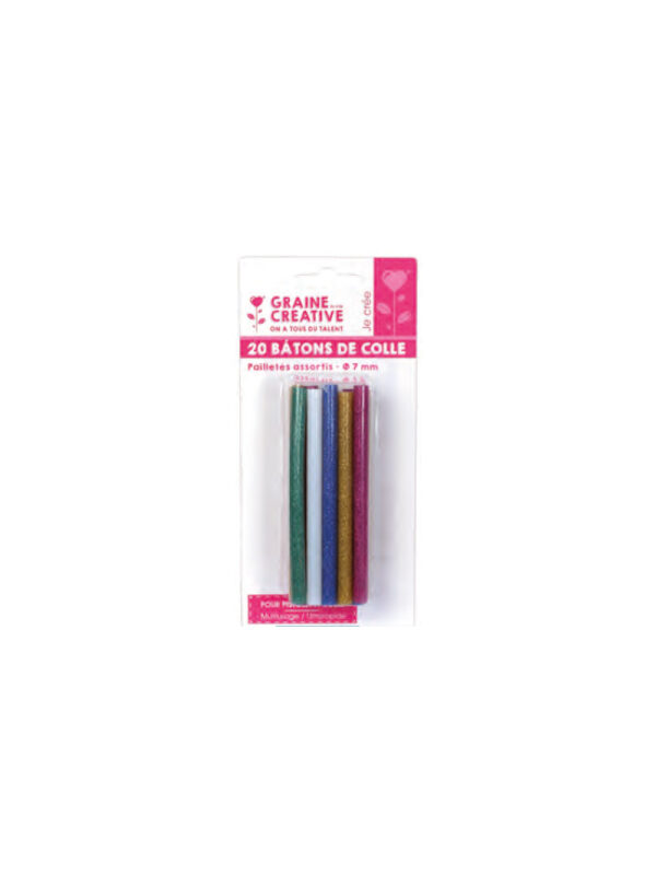 Glue sticks 7mm – Glitter (20 pcs)