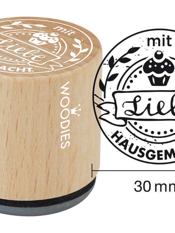 Display Woodies Baby - 25 houten stempels + 5 stempelkussens