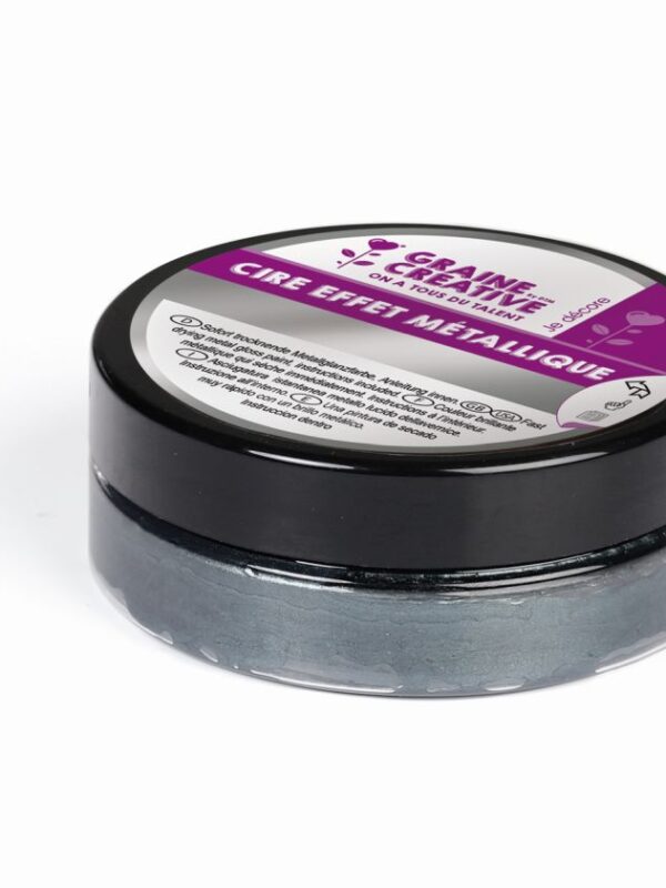 Metallic wax effect anthracite
