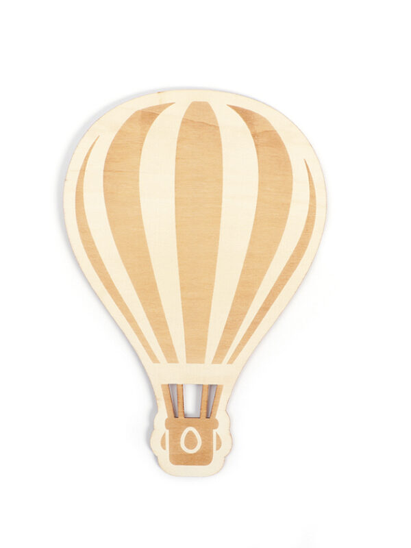 Wooden hot air balloon 205 mm x 300 mm x 4 mm