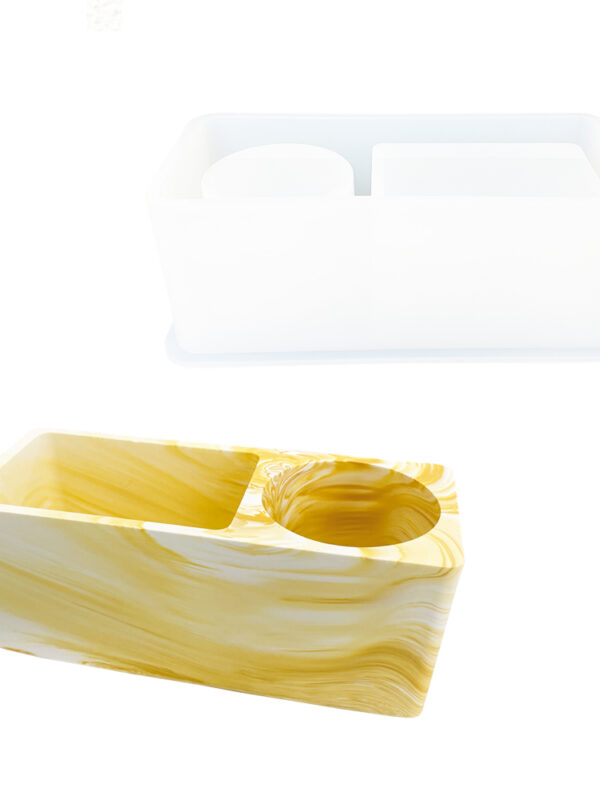 Moule en silicone pour porte-stylo rond ou carré
