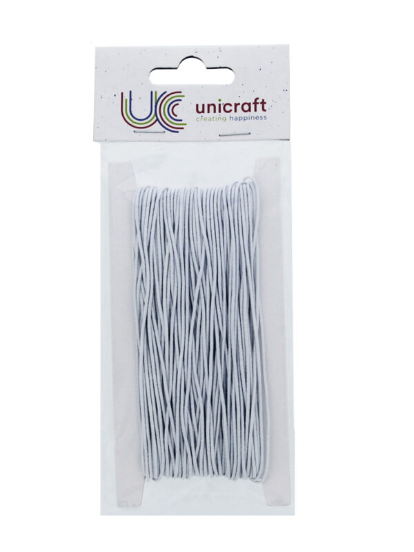 Elastic cord 1mm x 25m white