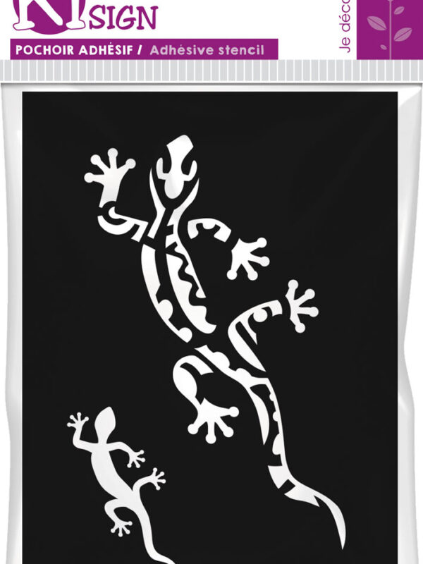 Selbstklebende Schablone – Salamander 7 x 10 cm