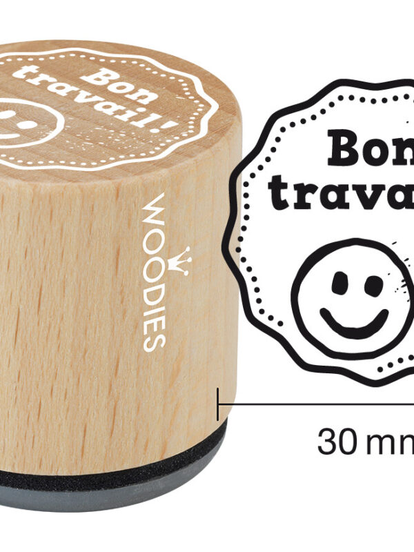 Woodies wooden stamp 30mm – Good job!