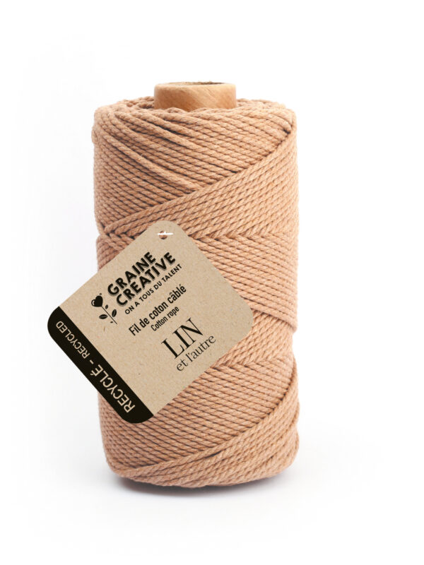 Gerecycled katoenen garen 400 g Ø 2 mm x 100 m – Linnen