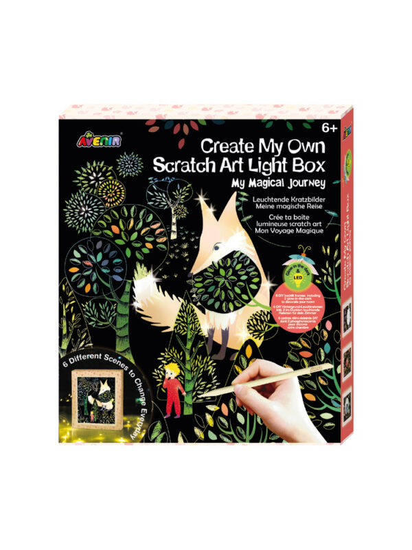 Scratch art light box – Magical journey