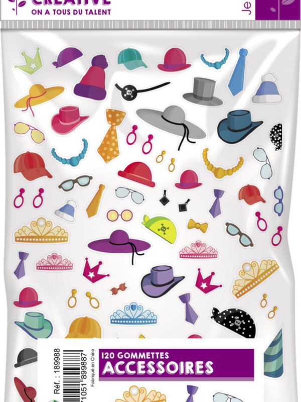 Jeu d'autocollants – Accessoires (120 pièces)