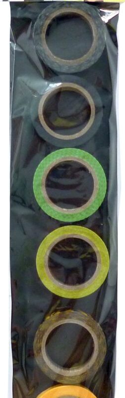 Set of 6 adhesive tapes savanna assortment 15 x 10 m