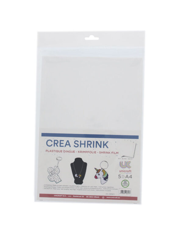 Crea Shrink A4 printable - White (5 sheets)